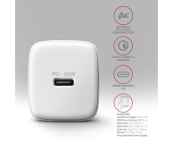 AXAGON ACU-PD20W PD 20W, 1x port USB-C, PD3.0/QC3.0/AFC/FCP/Apple Biała - 1485042 - zdjęcie 6